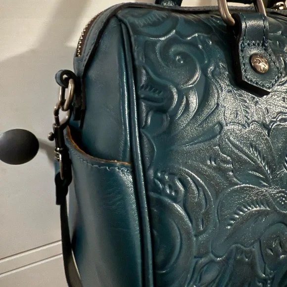 Patricia Nash tooled satchel NWT MSRP $269 - Picture 11 of 12
